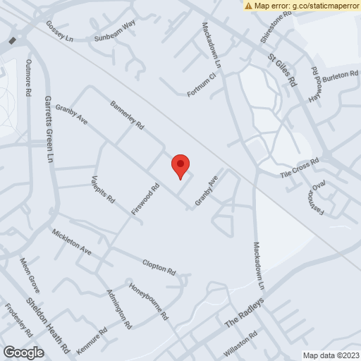 Birmingham (Garretts Green) Map