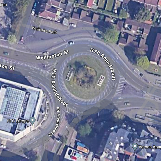 Wellington Street Roundabout via A412